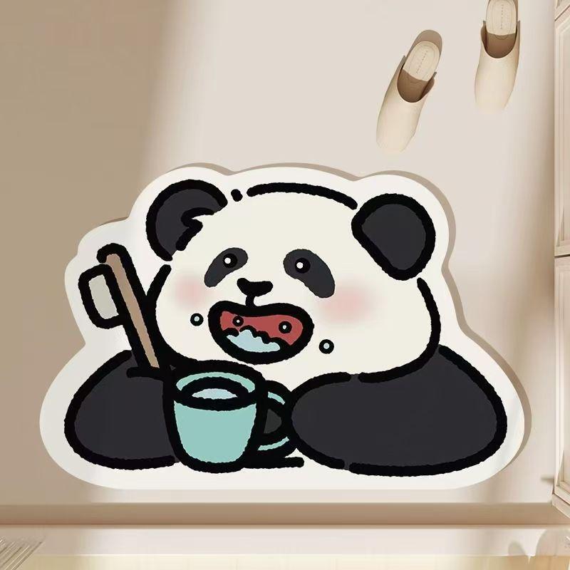 

Cartoon Cute Little Shark Special-shaped Diatom Mud Floor Mat Bathroom Bathroom Absorbent Anti-slip Quick-drying Foot Mat 50 * 80cm