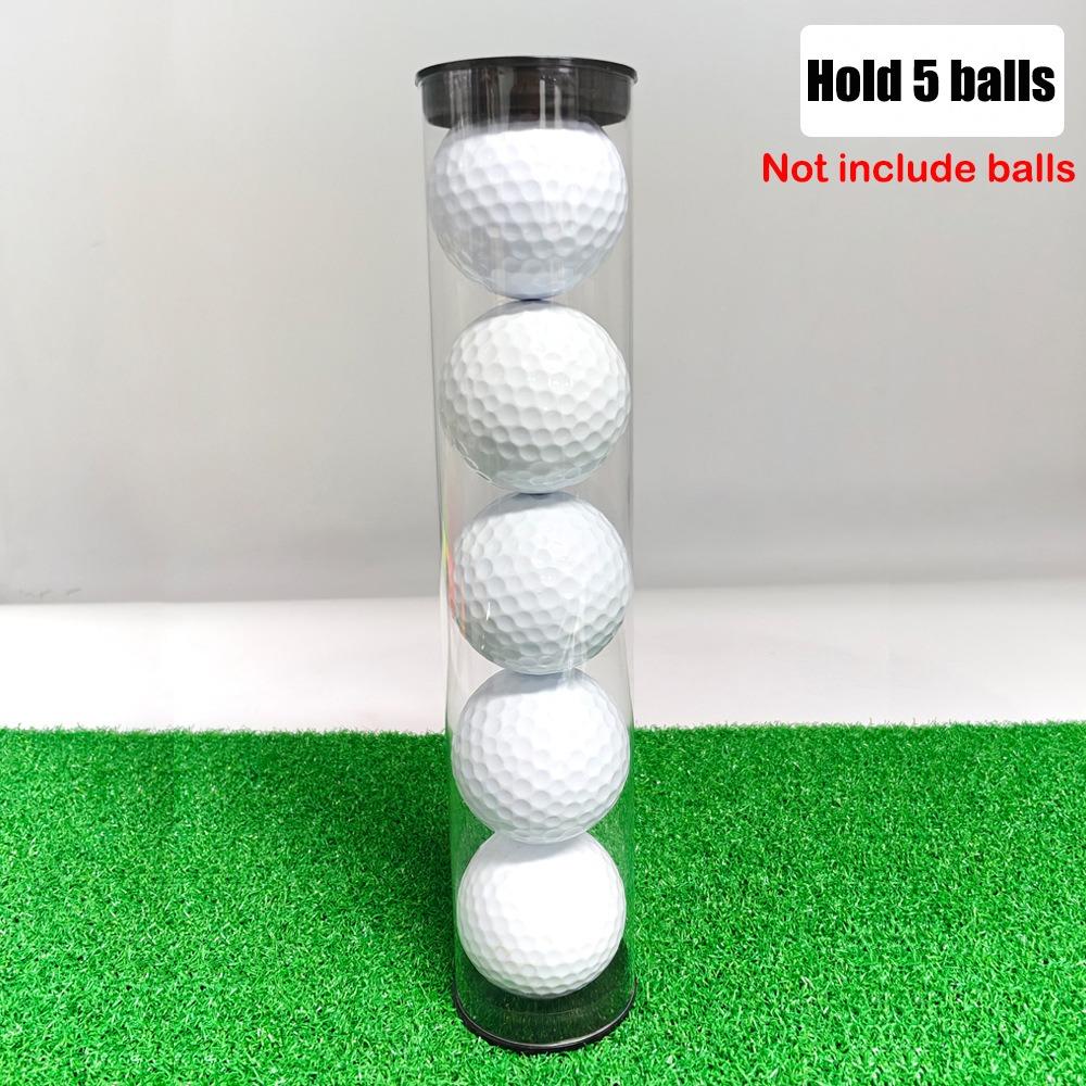 New Transparent Golf Ball Holder Tube Round Plastic Golf Ball Tube Barrel Displaying Golf Balls Collectors And Enthusiasts