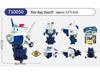 Super Wings 13-Piece Mini Transforming Robot Set: Jett, Big Strong, Jin, and Mighty Little Wing Toys