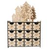 Christmas Advent Calendar with 25 Drawers Chocolate Countdown To Christmas Refillable Wooden Advent Xmas Gift for Kids