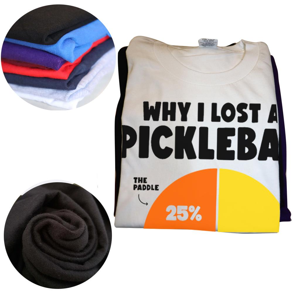 Why I Lose At Pickleball Humor Funny Summer Graphic Streetwear Dink Responsibly Pickleball Chick Gifts T-shirt Mens Clothing