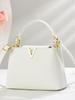 Elegant 2025 Women's Korean Style One-Shoulder Crossbody Bucket Handbag