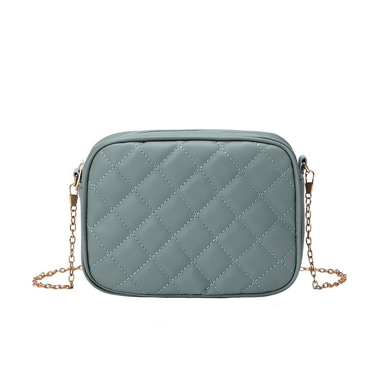 Embroidered cosmetic bag ladies bag bag women's fresh and sweet camera bag rhombus messenger bag