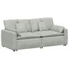 Modular Sofa with Cushions Light Grey