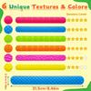 1/6Pcs Creativity Fidget Toys Slap Bracelets Textured Silicone Sensory Toys for Kids Autism Calming Sensory Wristband Toy