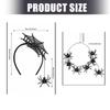 Halloween Costume Spiders Headpiece Necklace Set Portable Durable Party Accessories Nontoxic Plastic Party Decoration