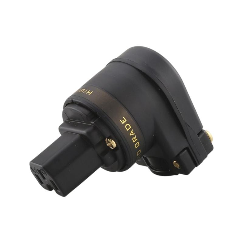 

L Shaped 220V Standard Gold Plated Power Plug for High Quality Auditory Equipment Ensuring Stable Transmission