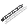 Pannello Patch Vuoto 1U 10 Porte di Rete per Montaggio a Rack Keystone Standard Gestione Cavi di Rete