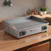 Commercial Electric Griddle, 655 X 400 Mm, 4000W, 50-300°C Adjustable Temp Control, Stainless Steel Countertop Flat Top Grill with 2 Spatulas, 2