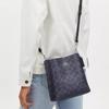 Coach Mollie Signature Coated Canvas And Leather Bucket Bag Women Bags Silver Midnight-Navy CA582-SVN2V
