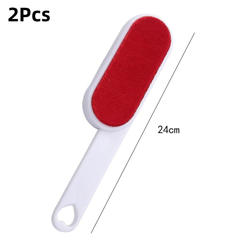 2Pcs Double-Sided Static Brush Lint Remover, Easy To Operate, Reusable, Removing Dog Cat Hair From Sofa Carpet Clothes
