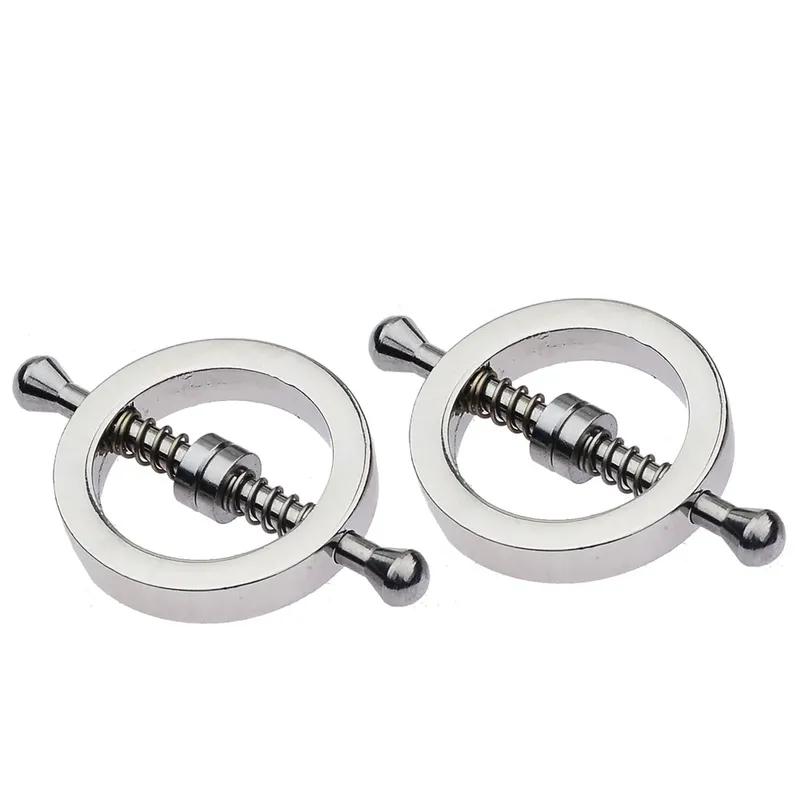 Stainless Steel Adjustable Nipple Clips Erotic Goods Nipple Stimulation Breast Bondage Restraint Bdsm Sex Toy for Woman