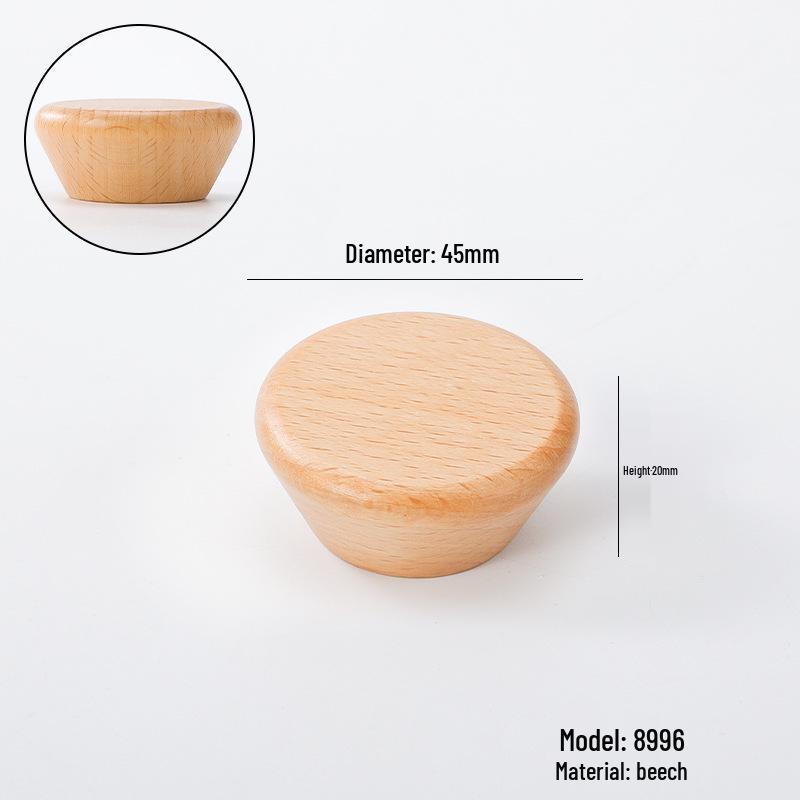 Solid Wood Cartoon Drawer Pull Knob for Children's Room