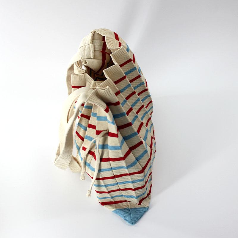 Compact Women's Knitted Messenger Bag - Foldable Handbag for Commuting & Phones