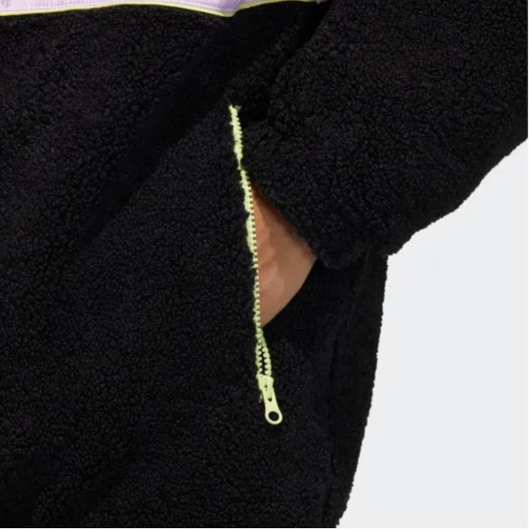 Adidas Originals Trefoil Jachetă Sport Colorblock cu Logo Casual Bărbați Jachetă Negru GP1869