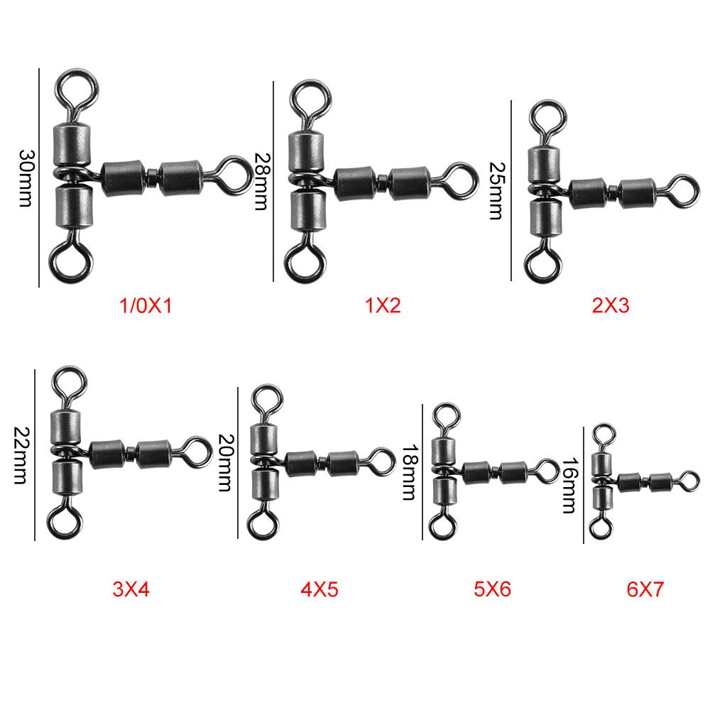 Joint Swivels Bearing Solid Ring Fishing Tackle Fishing Swivel Fishing Connector Solid Connector