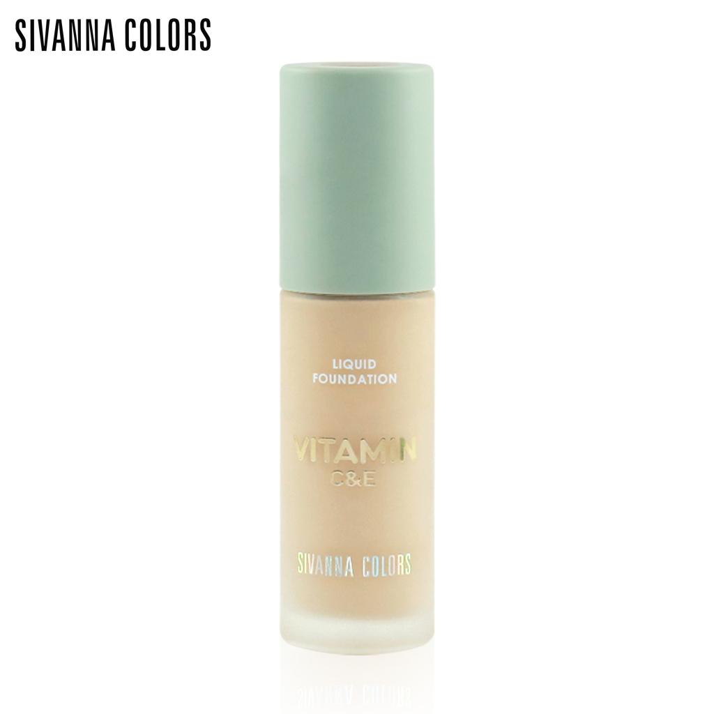 Sivanna Colors Podkład w płynie Witamina C&E nr 01 - 02 30 g. HF165 - Tajski makijaż kosmetyczny