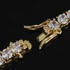 Trendy 18K Gold-Plated Zircon Tennis Bracelet for Men – Hip-Hop Style