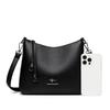 Women's Vintage Leather Crossbody Bag Multi-Pocket Soft Leather Shoulder Bag Tassel Shoulder Bag for Daily Use Shopping Commuting