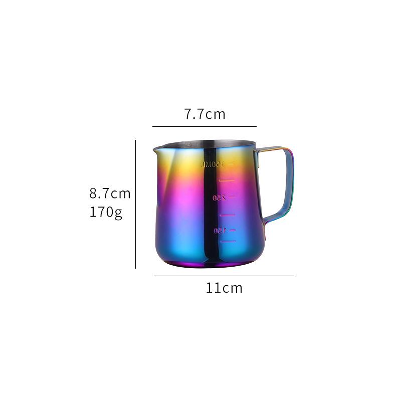 Coffee Art Pitcher Kitchen Accessories Milk Frother Pitcher Espresso Cappuccino Coffee Latte Milk Frother Cup Stainless Steel