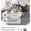 Kedi Kumu Matı Çift Katmanlı Su Geçirmez İdrar Geçirmez Tuzak Matı Kolay Temizlenebilir Kaymaz Tuvalet Pedi Kedi Tırmalama Pedi Büyük Ayak Pedi