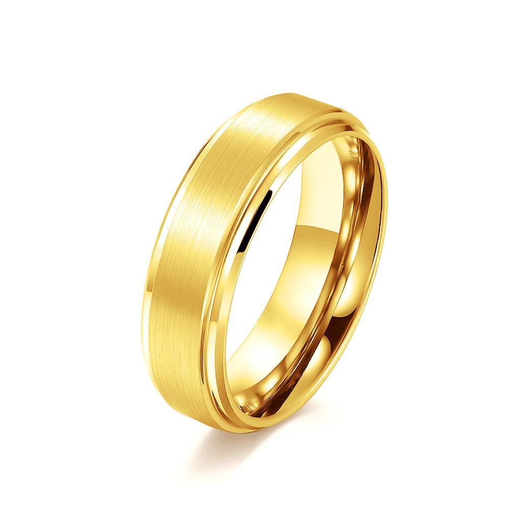 6 8 10mm Matte Tungsten Steel Ring Ring Men s and Women s Simple Tungsten Gold Fashion Hand Jewelry Couple Ring 7#