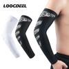 Loogdeel 1Pcs Sports Arm Protection Silicone Anti Slip High Elastic Compression Sun Protection Sleeve Basketball Tennis Fitness