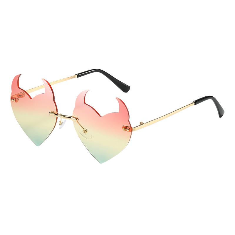 Trendy Stylish Irregular Sunglasses For Parties And Festivals With Uv380 Protection