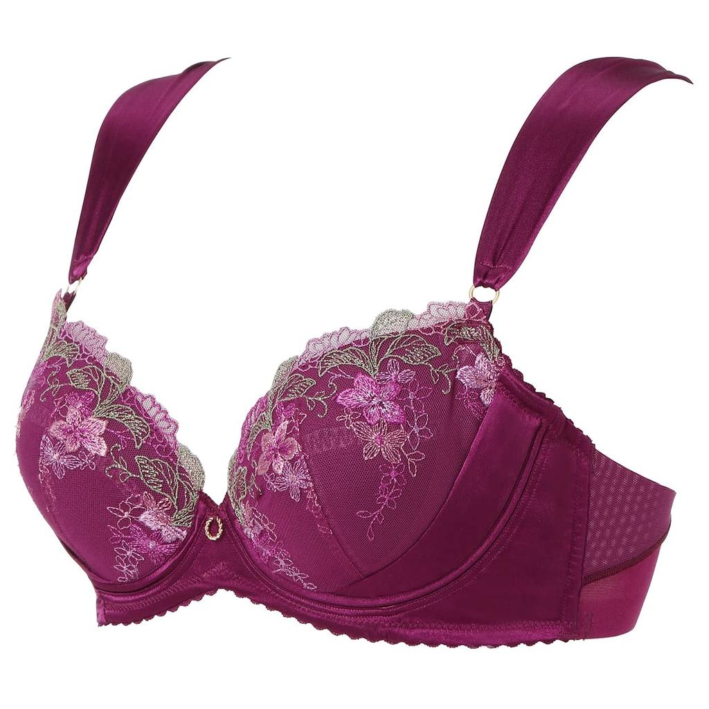 Charming Glamor Bra Fruity Flower M022 D65 [Amostyle] Women's (Purple)