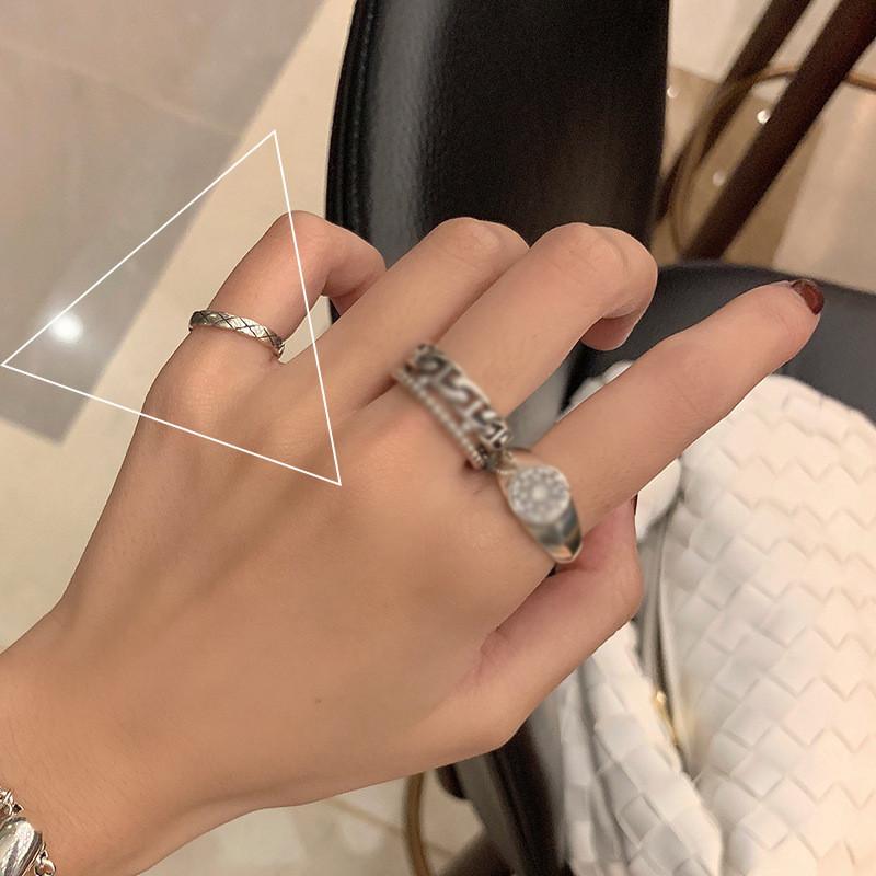 

Gorgeous 925 Sterling Silver Open Ring For Women In Contemporary Style Korean J982