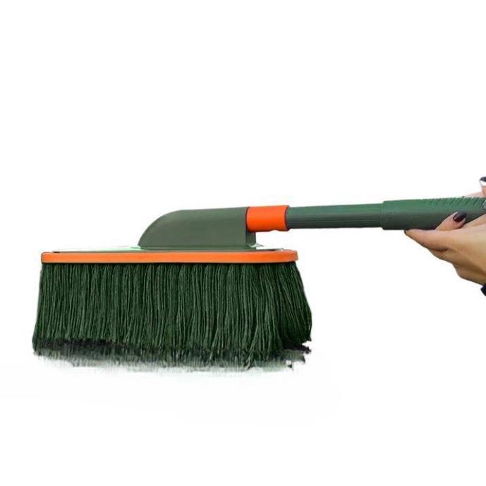 Car Dust and Snow Cleaning Brush with Retractable Rod