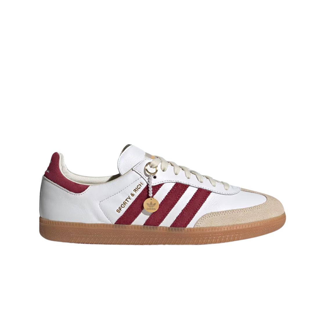 

Adidas X Sporty & Rich Samba Og Cloud White Collegiate Burgundy 290