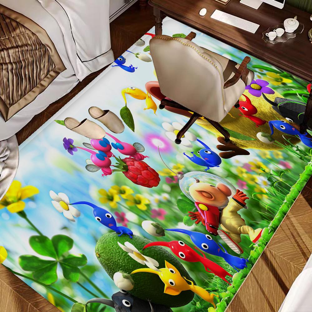 P-Pikmin Game Room Kitchen Mat Cheaper Anti-slip Modern Living Room Balcony Printed Modern Home Decor