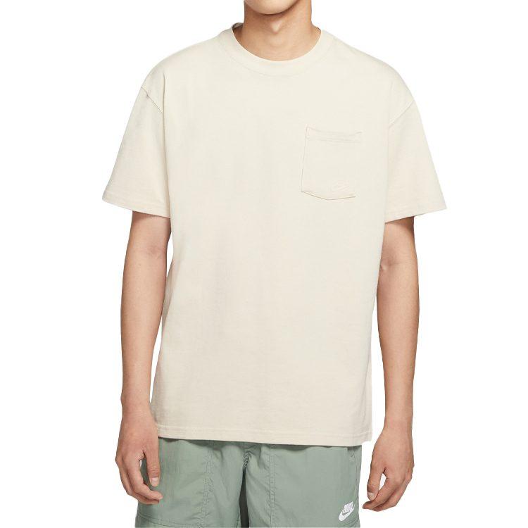Nike T Shirts Men's Oat Crew Neck Moderate Straight Fit DD0500-138