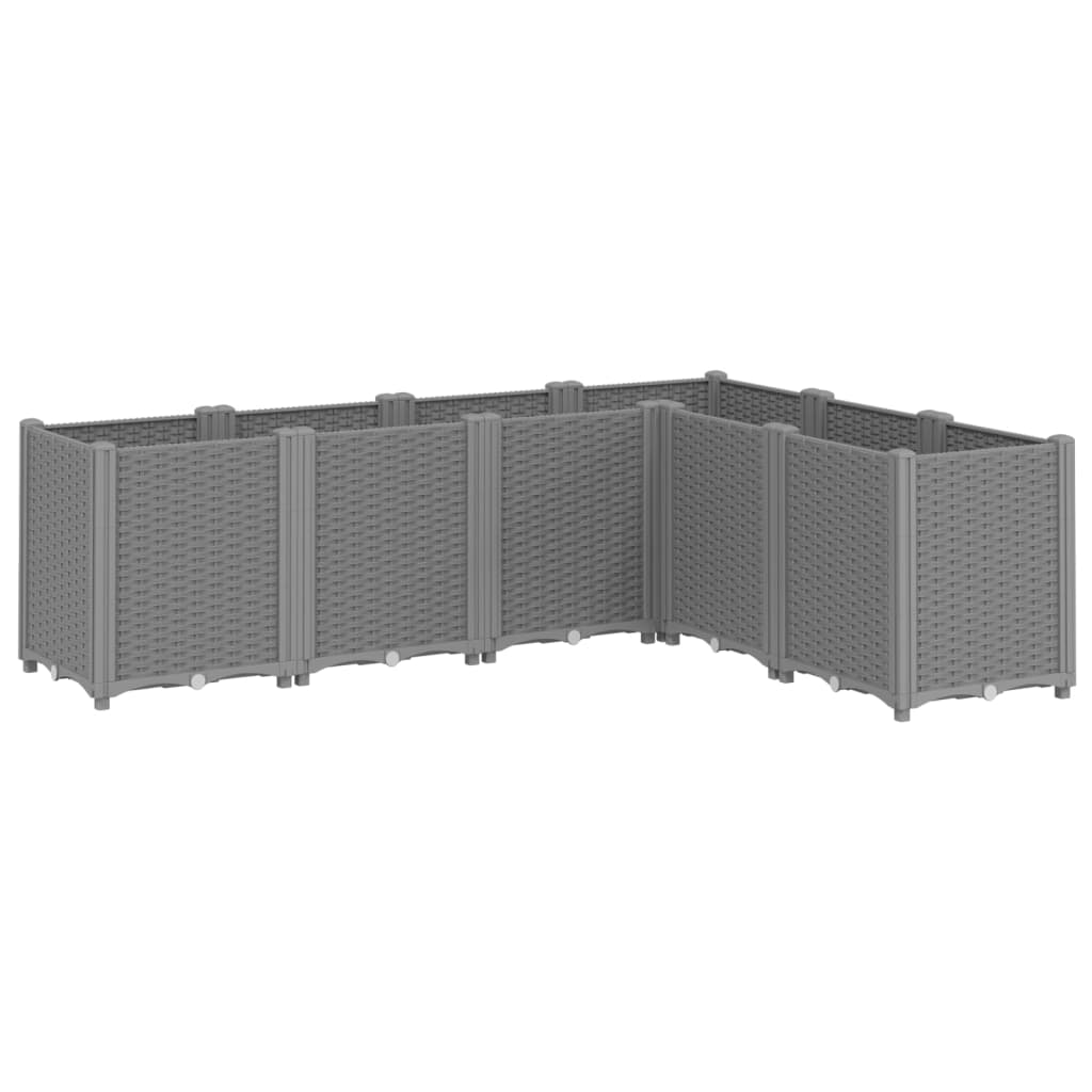 Plant Pot Light Grey 160x120x53 cm PP