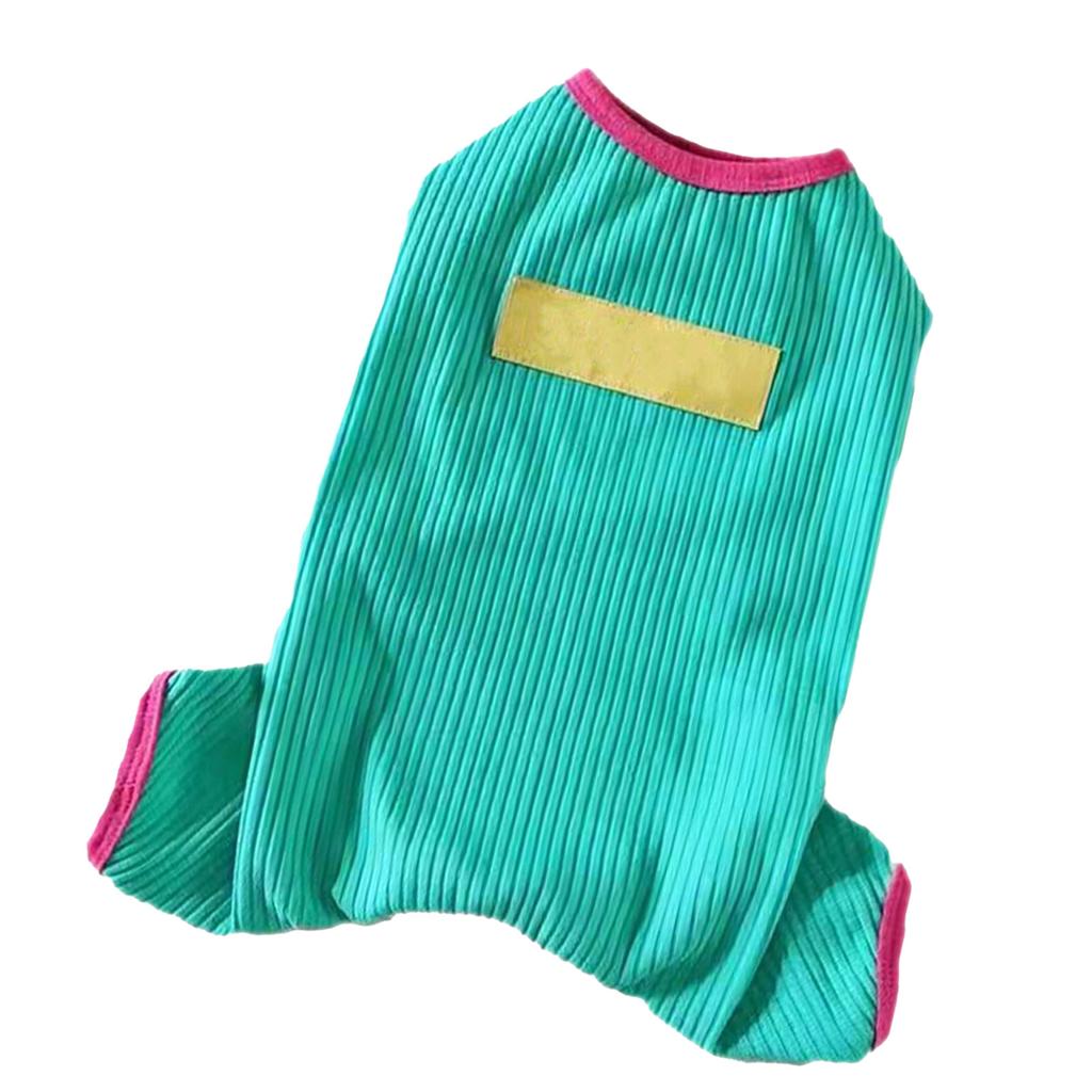 Dog Pajamas Soft Comfortable Breathable Cotton Dog Jumpsuit for Teddy Bichon Poodle Puppy