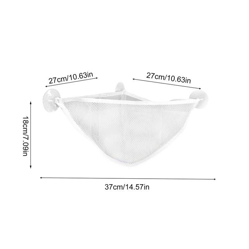 Kids Bath Tub Toy Holder Corner Shower Bag Bath Toys Mesh Bag Bathtub Toy Storage Bathtub Toys Net Organizer For Bathroom