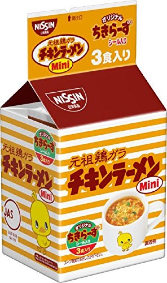 Nissin Foods Nissin Chicken Ramen Мини-упаковка Лапша быстрого приготовления 60 г x 12 упаковок 3 порции