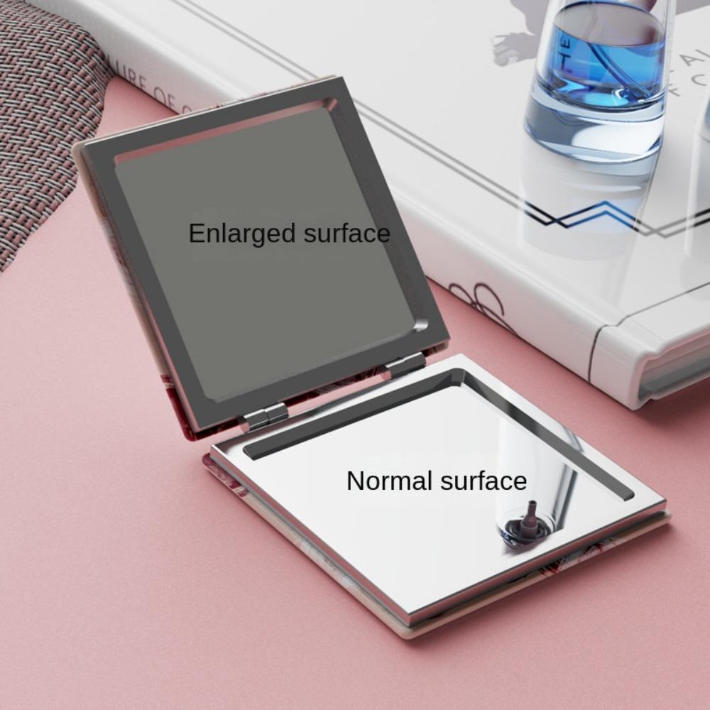 Double-Sided Portable Pocket Mirror Cosmetic Mirror Cute Small Mirror Student