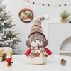 Christmas Snowman Plush Ornaments and Santa Doll Photo Props for Store Displays