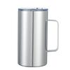 24oz Powder-Coated Stainless Steel 304 Insulated Coffee Mug with Handle