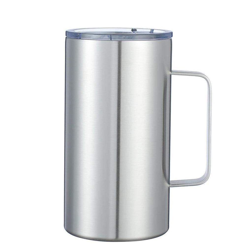 24oz Powder-Coated Stainless Steel 304 Insulated Coffee Mug with Handle
