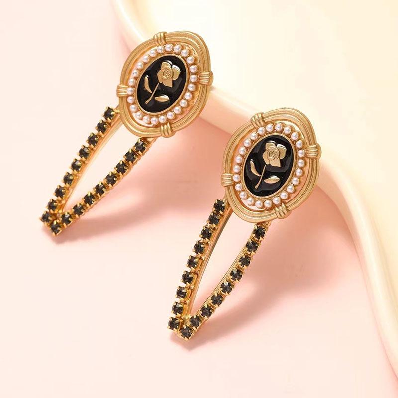 2pcs Rhinestone Decor Hair Clip Elegant Valentine's Day Valentines Claw Clips Hair Claws Hair Barrettes