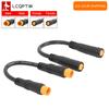 Elektrické kolo 3pinový senzorový kabel plynu na palec pro motor Vodotěsné konektory E-Bike 3pinové samice-samice/samec-samec kabely