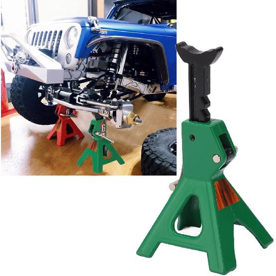 Simulation Jack Stand 75mm~102mm Adjustable Height RC Jack Stand Climbing Car Simulation Decorative Accessory Mini Lifting Jack for SCX10 D90 1/10 RC
