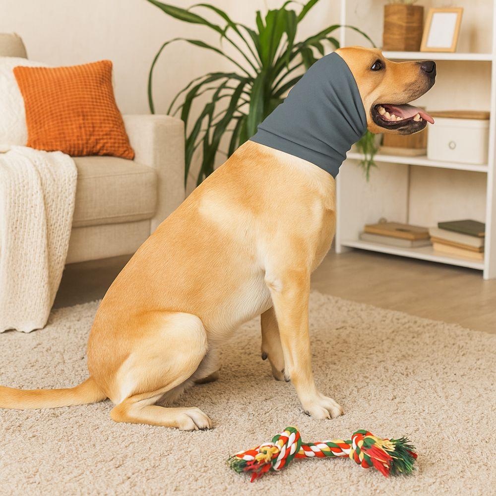 Elastic Dog Grooming Earmuff Headband Pet Ear Cover Dog Scarf Hat Pet Neck Gaiter  Outdoor Travel