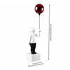 Boy Figurine with Balloon Nordic Style Ornament Minimalist for Entryway, Cabinet
