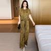 2025 New Korean Chic Women's Summer Suit - Loose Slim Drape Wide-Leg Pants Two-Piece