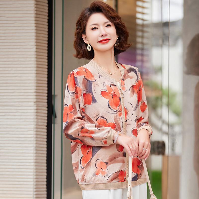 Pasiter Women's Floral Print Lightweight Sun Jacket