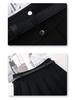2025 College Style Pleated A-Line High Waist Slimming Skirt - Small Size, Versatile Midi & Short Options for Women